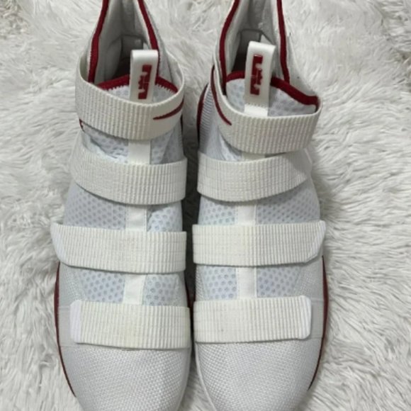 🔥RARE/Nike Lebron Soldier Mens 17 XI TB Promo Basketball  🔥RARE/Nike Lebron Soldier Mens 17 XI TB Promo Basketball Shoes White 16.5 NEW